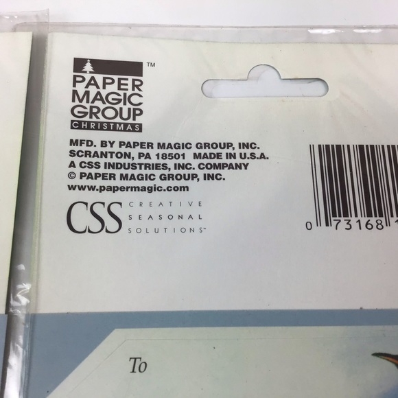 Vintage Paper Magic Group Christmas 18 Peel’N Stick Gift Tags 2 packs (36 tags) - Picture 3 of 4